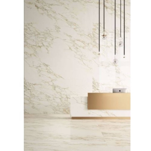 Керамогранит Impronta Marble Experience MB02BAL CALACATTA GOLD SQ.LAPP. 9×1200×600 под мрамор
