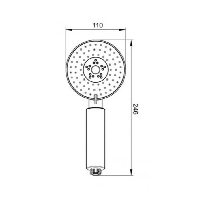 Плитка керамогранит Ручной душ Devit Sigma 3343HS для пола