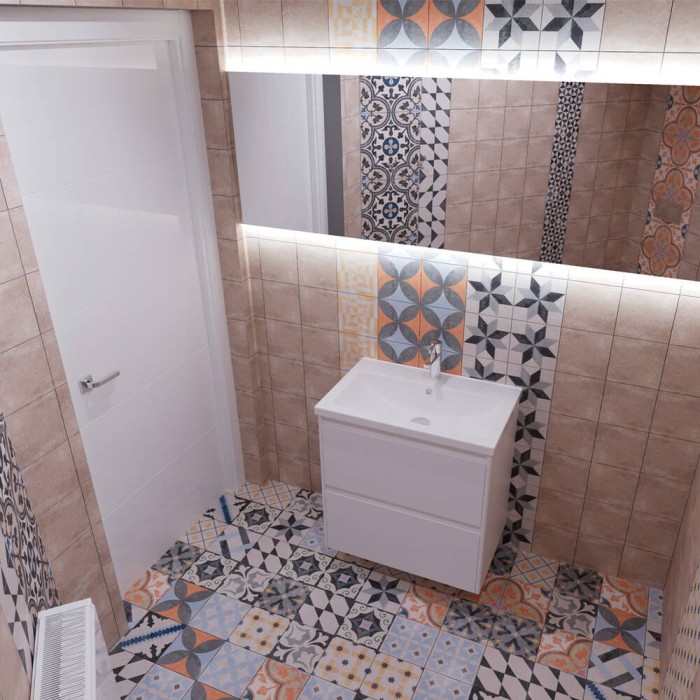 Напольная плитка GOLDEN TILE Ethno Бежевый Н81000 8×186×186