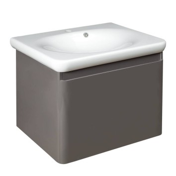 Тумба з раковиною Devit Fly new 0020120G підвісна 60 см сірий