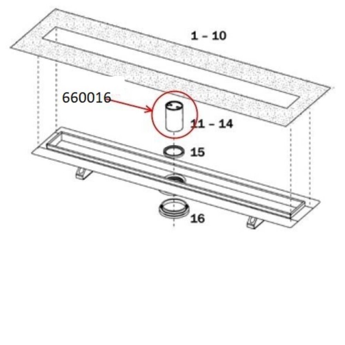 Мембранний гідрозатвор для сифонів TECE Drainline 660016, 650000 Мембранний гідрозатвор для сифонів TECE Drainline 660016, 650000