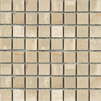 Мозаїка Mozaico De Lux Stone C-Mos Travertine Luana Pol 1,5х1,5 см