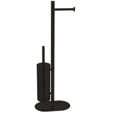 Тримач-стійка для туалетного паперу та щітки Devit Art 3565140B чорний  матовий
