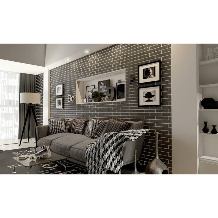 Керамогранит GOLDEN TILE The Strand черный 08С020 10×60×250