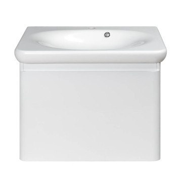 Тумба з раковиною Devit Fly New 0020120W підвісна 60 см білий