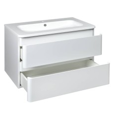Тумба з раковиною Devit Fly 0021120W підвісна 80 см білий