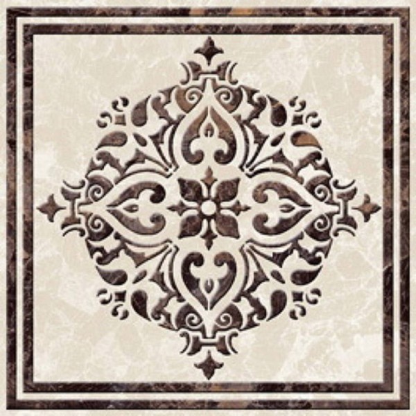 Напольная плитка GOLDEN TILE Вулкано Д11321 ВУЛКАНО БЕЖЕВЫЙ РЕЛЬЕФ фриз 8×93×93