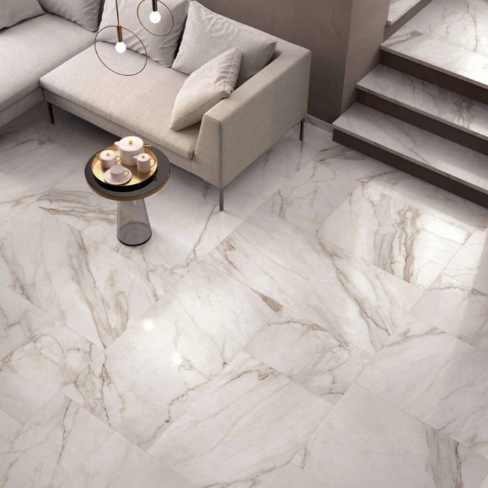 Керамогранит Flaviker Supreme SP6113L SP.GOLDEN CAL.LAP.LUx 9×1200×600 под мрамор