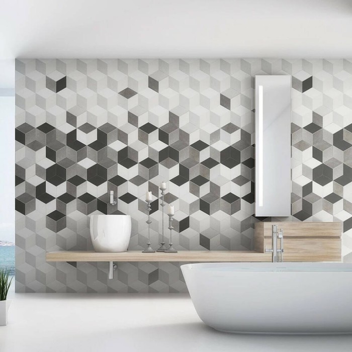 Керамогранит Bestile Toscana Tridi NEGRO 8×290×258 под бетон