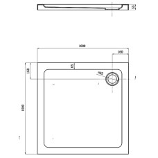 Поддон Devit Comfort FTR2223 квадратный 100х100 см