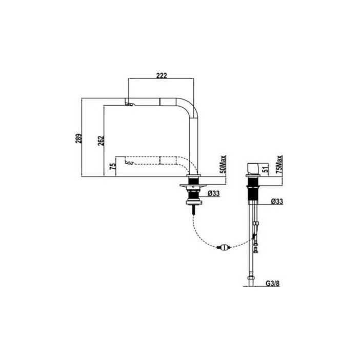 Змішувач для кухні Cisal LC000090.21 Змішувач для кухні Cisal LC000090.21