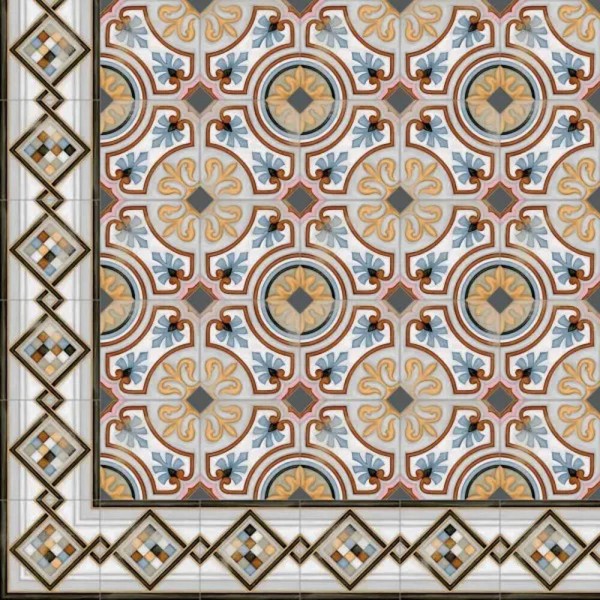 Плитка Vives Vodevil POMBO-3 MULTICOLOR декор 8×200×200