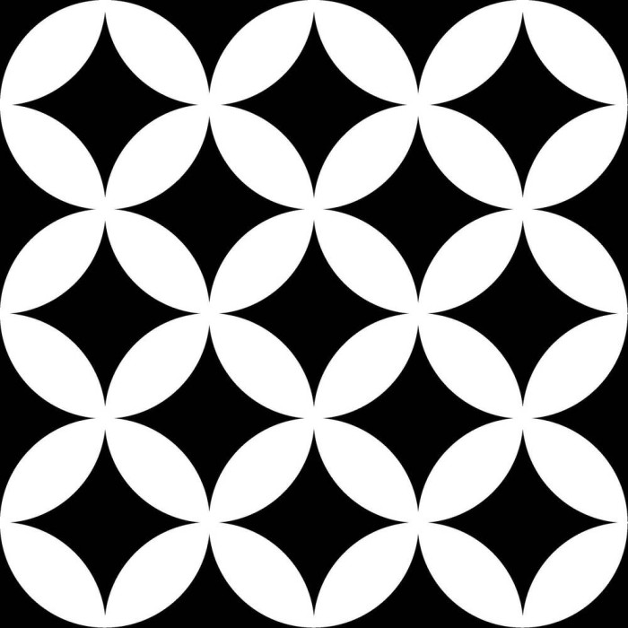 Керамогранит MAYOLICA DISTRICT CIRCLES BLACK 7×200×200