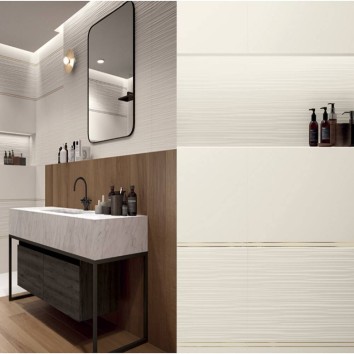 Плитка Marca Corona E829 4D.Plain White Matt 40x80 см