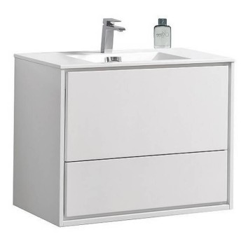 Тумба з раковиною Devit Fly 0023120W підвісна 90 см білий