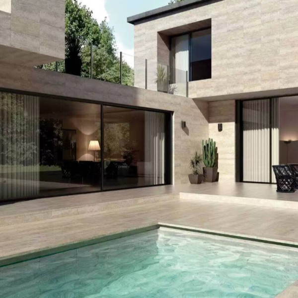 Клинкер EXAGRES Marbles PELDANO FIOR. TRAVERTINO ступени 12×1200×330