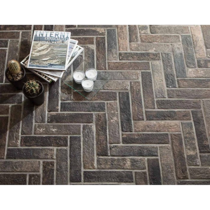 Керамогранит RONDINE Bristol J85668 BRST DARK BRICK 10×250×60