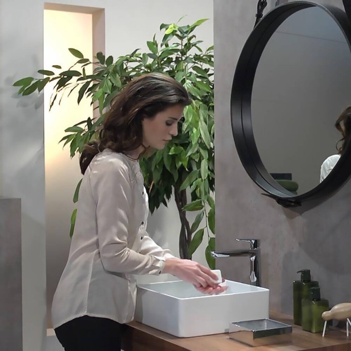 Змішувач для раковини Hansgrohe 71716000 Talis E хром