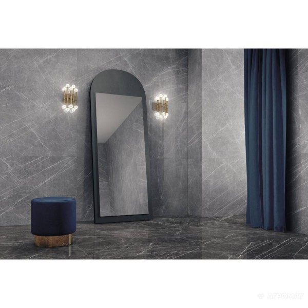 Керамогранит Peronda Greystone SMOKE/NAT/R 12×1510×755 под мрамор