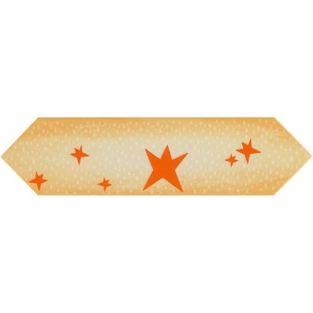 Декор Pamesa Agatha Circus 21 Estrellas Naranja 7,5x26,5 см