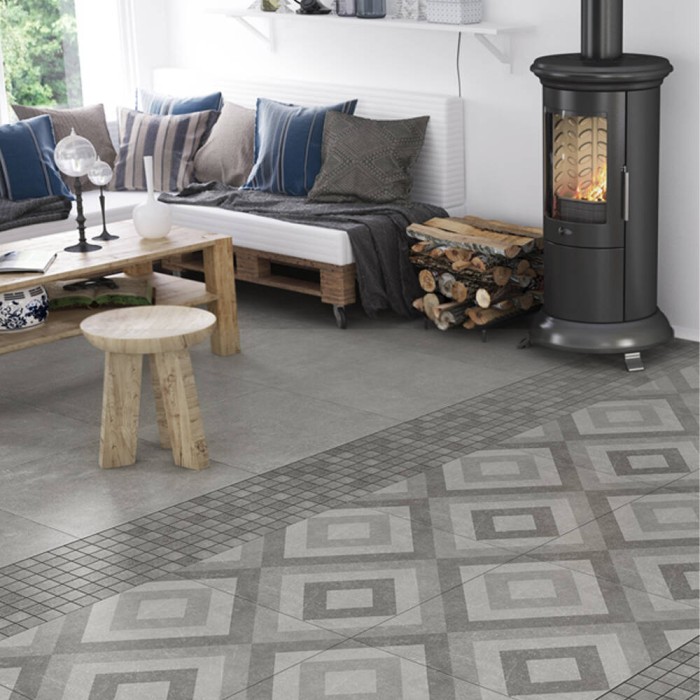 Керамогранит GOLDEN TILE Stonehenge СЕРЫЙ 442520 10×600×600 под камень