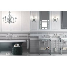 Плитка GOLDEN TILE Metrotiles серый 462051 8×200×100