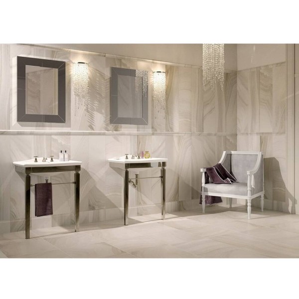 Керамогранит ROBERTO CAVALLI AGATA BIANCO LAPP 0558902 10×1000×500 под камень