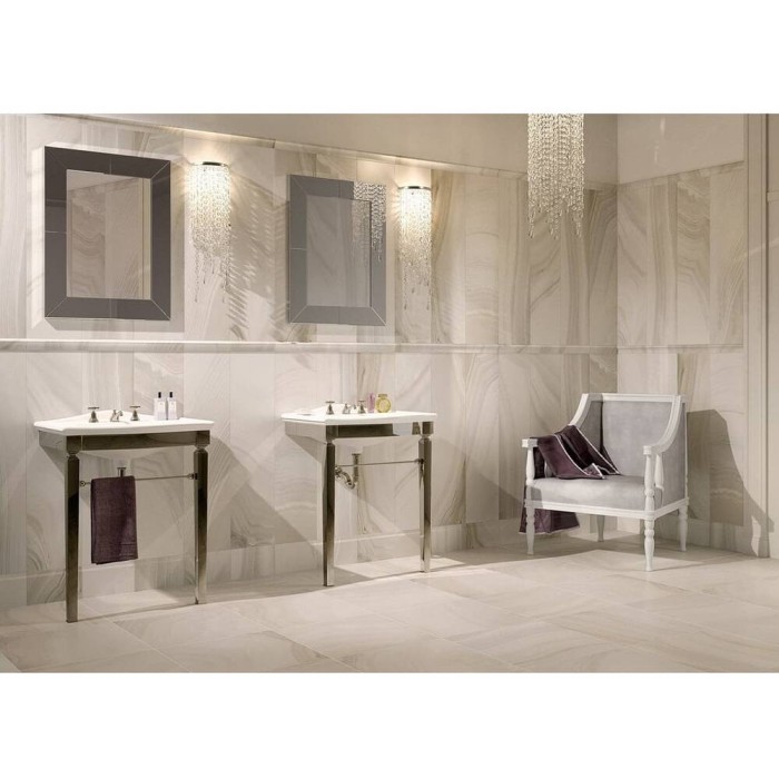 Керамогранит ROBERTO CAVALLI AGATA BIANCO LAPP 0558902 10×1000×500 под камень