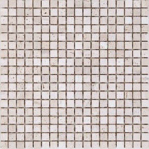 Мозаїка Mozaico De Lux K-Mos Travertino T.U. Bianco 30,5х30,5 см