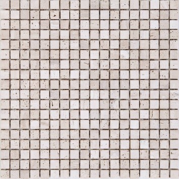 Мозаїка Mozaico De Lux K-Mos Travertino T.U. Bianco 30,5х30,5 см
