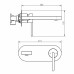 Змішувач прихованого монтажу для раковини Devit Laguna 8411X110 хром Змішувач прихованого монтажу для раковини Devit Laguna 8411X110 хром