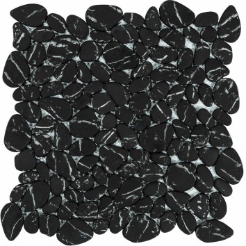 Мозаїка Mozaico De Lux V-Mos VL-426B Black Stone Mosaic 28,5х28,5 см