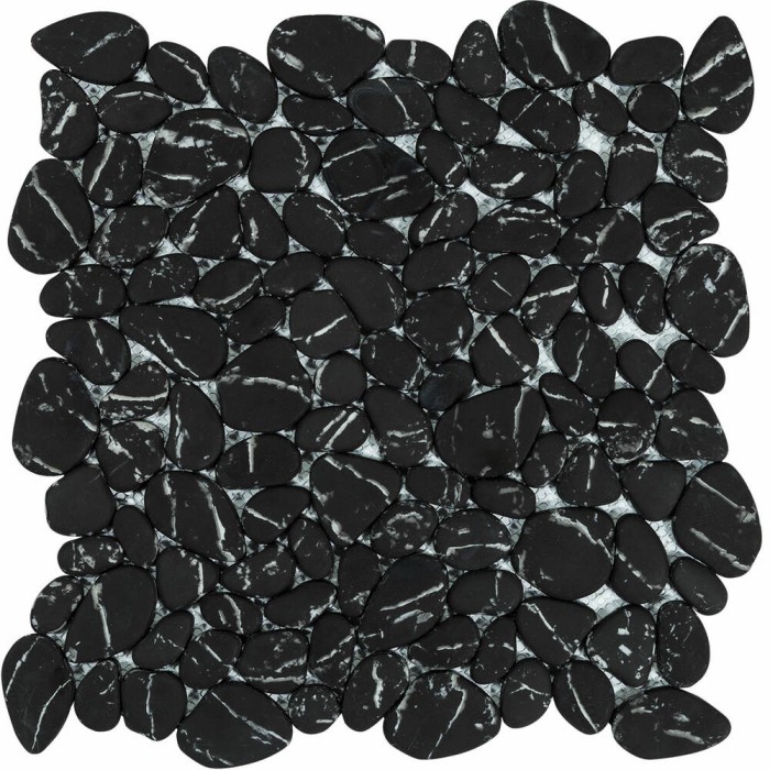 Мозаїка Mozaico De Lux V-Mos VL-426B Black Stone Mosaic 28,5х28,5 см