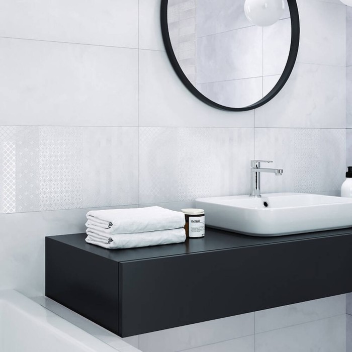 Керамогранит Opoczno CARLY WHITE 9×420×420 под камень