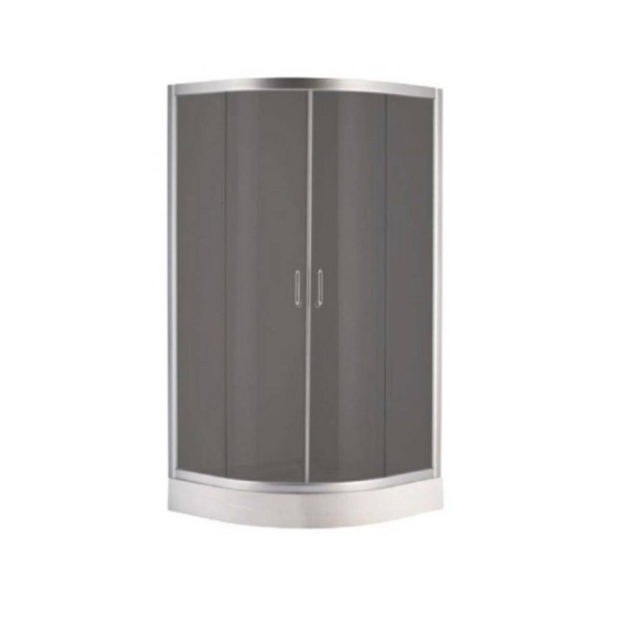 Душевая кабина Devit Nymfa FEN0301GDEV 90х90 см с поддоном 1/4 круга, стекло серое