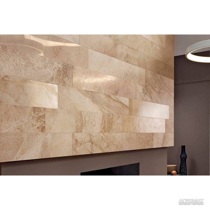 Керамогранит Impronta Beige Experience ROYAL BEIGE LIST. MIx SQ 10×1200×200 под камень