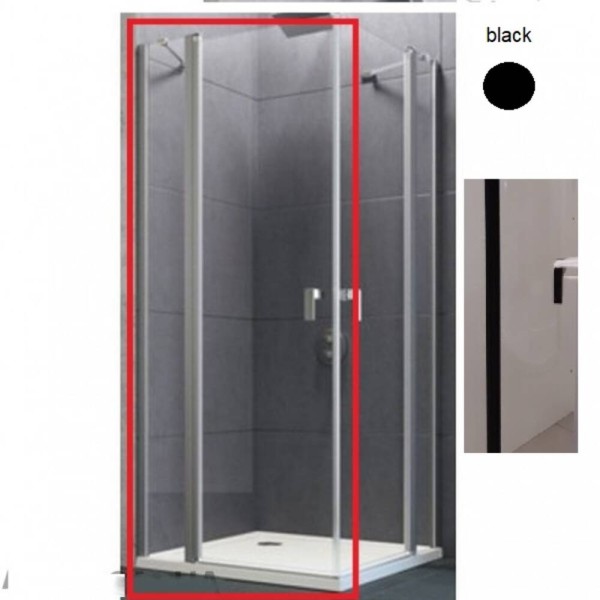 Душові двері Huppe Design pure 8P0703.123.321 1000х1900 см розпашні реверсивні
