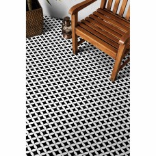 Керамогранит MAYOLICA DISTRICT CIRCLES BLACK 7×200×200