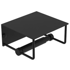 Тримач для туалетного паперу Devit UP 7040120B з полицею чорний матовий