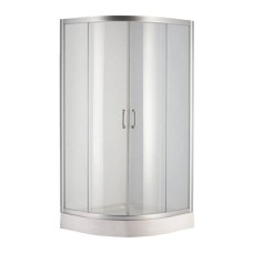Душова кабіна Devit Nymfa FEN0301PDEV 90х90 см профіль хром/скло шиншила з піддоном FTR0609