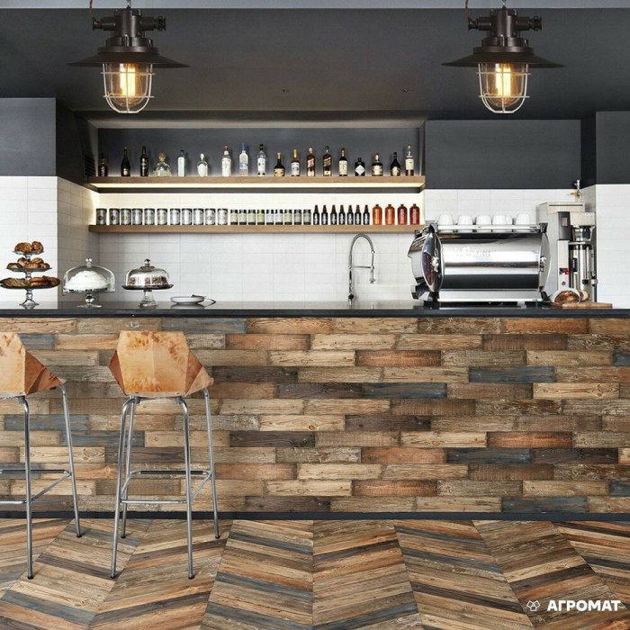 Керамогранит OSET Relic NATURE CHEVRON 9×400×80 под дерево