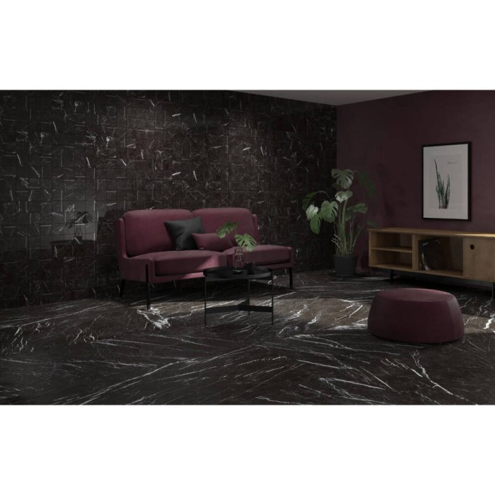 Керамогранит Peronda Marquina BLACK/NAT/R 12×1510×755 под мрамор Керамогранит Peronda Marquina BLACK/NAT/R 12×1510×755 под мрамор