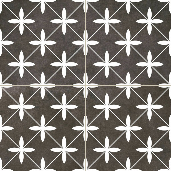 Напольная плитка Dual Gres Chic POOLE BLACK 10×450×450