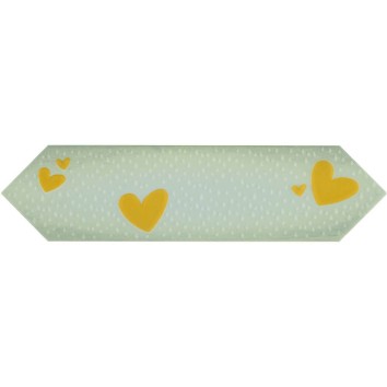 Декор Pamesa Agatha Circus 21 Corazones Amarillo 7,5x26,5 см