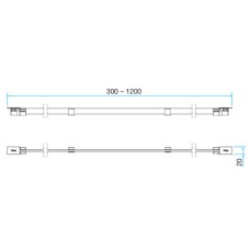 Решітка-вставка для душового каналу Viega Advantix Vario Visign SR3 736583