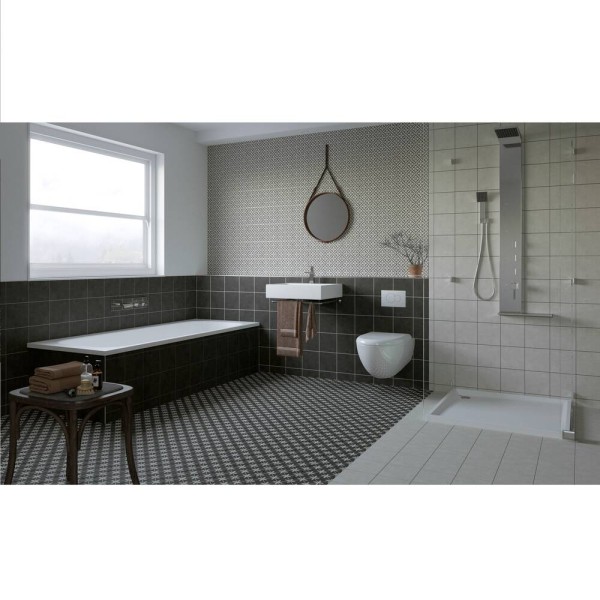 Керамогранит GOLDEN TILE LAURENT Серый микс №1 592110 8×186×186 под бетон