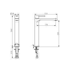 Змішувач для раковини Devit Laguna 84X11110B