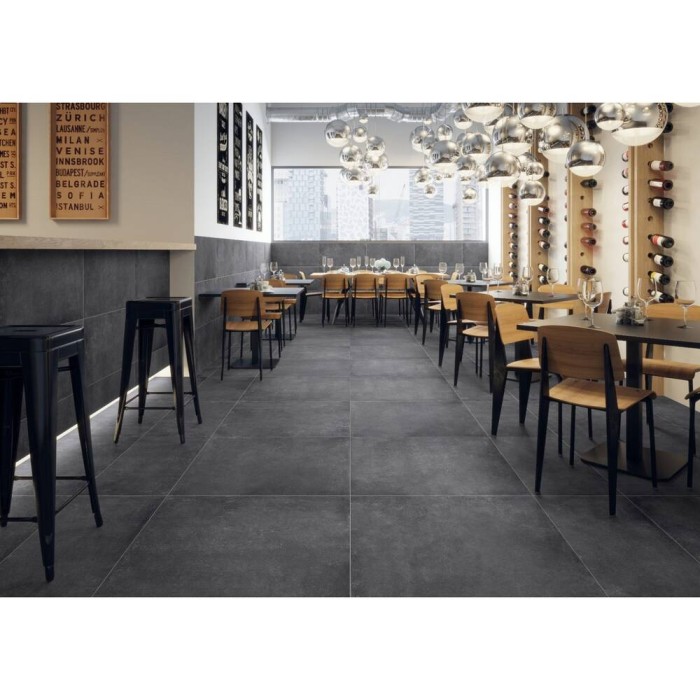 Керамогранит CERRAD PODLOGA MONTEGO ANTRACYT RECT 9×797×397 под камень