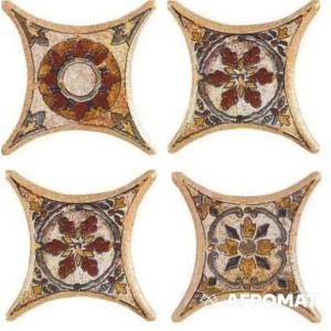 Вставка декоративна Azulev Octogonal Estrella Tarancon Terra 4 6,7x6,7 см