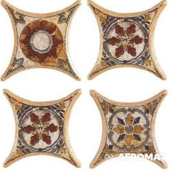 Вставка декоративна Azulev Octogonal Estrella Tarancon Terra 4 6,7x6,7 см